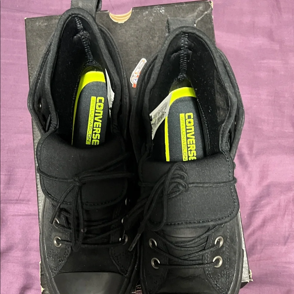 Converse Black High-Top Canvas Sneakers - Picture 3 of 4